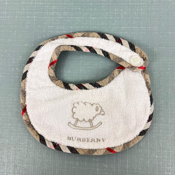 Burberry Baby White Footie & Bib Set 6 Months - Picture 3 of 14